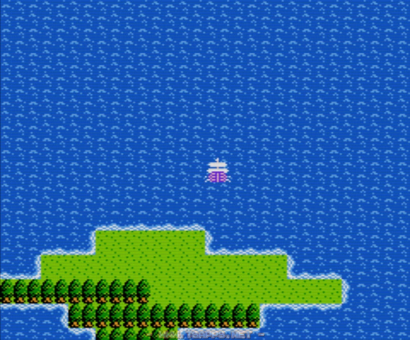 炎のほこら近くにあるこの島から真っ直ぐ北上！