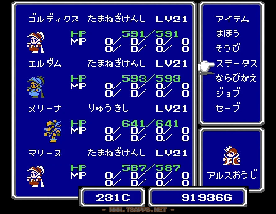 白魔導師を竜騎士にチェンジして準備完了