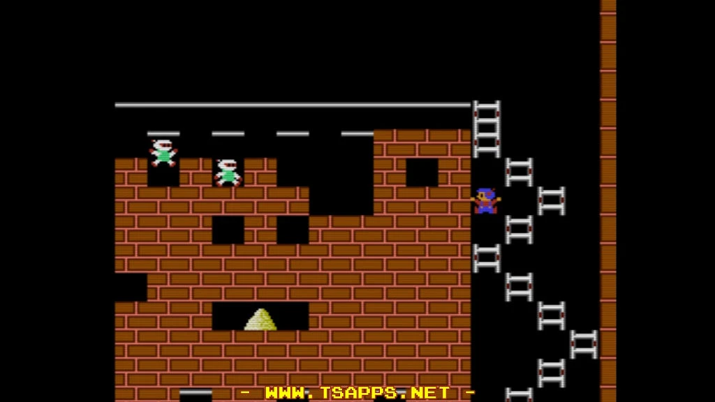 穴の真上に来たところで下へ落ちれば、ロボットもつられて穴へ