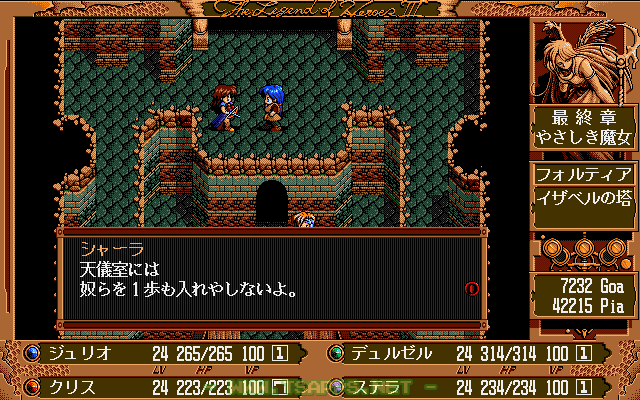 天儀室の入口を守るシャーラたち