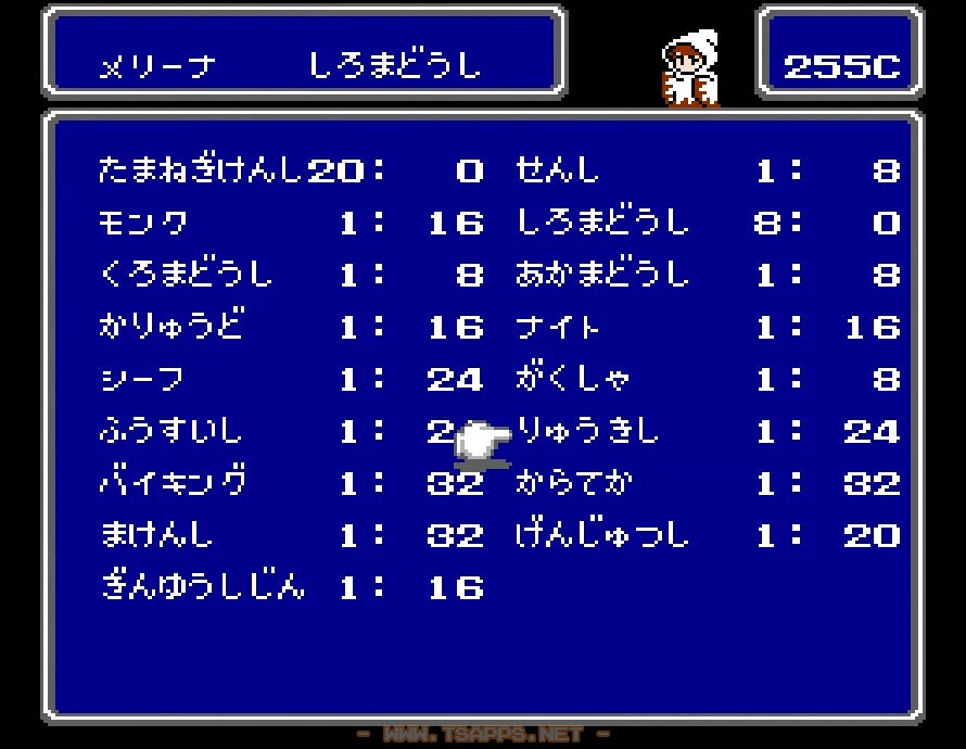 白魔導師を竜騎士にチェンジ