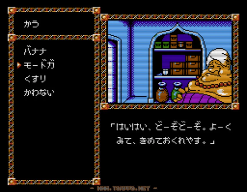 雑貨屋へ移動してモードガを1個買う