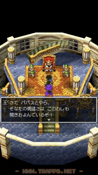 パパスに何かを頼もうとしているようです
