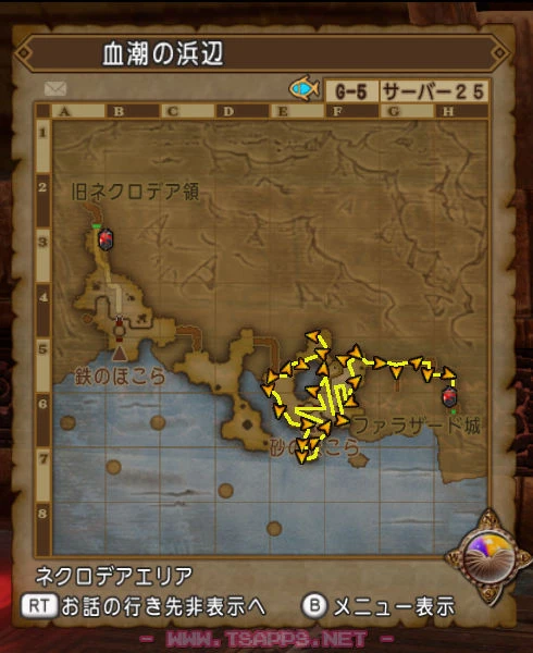 東側ルートはファラザード城の前から