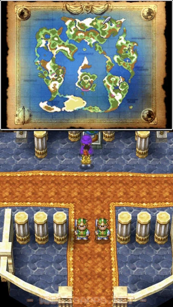 正面入口の近くで世界地図を見ることができます