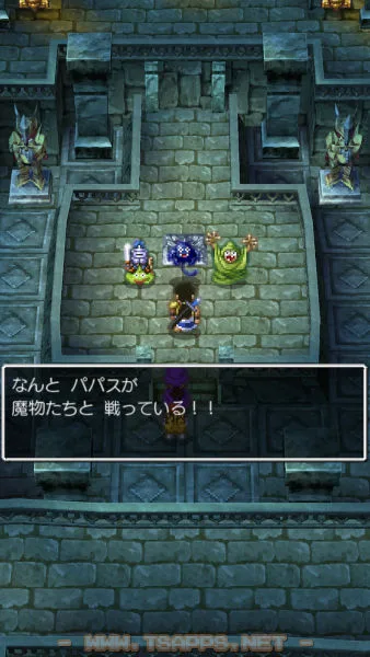 モンスターと戦うパパス!あっという間に倒します