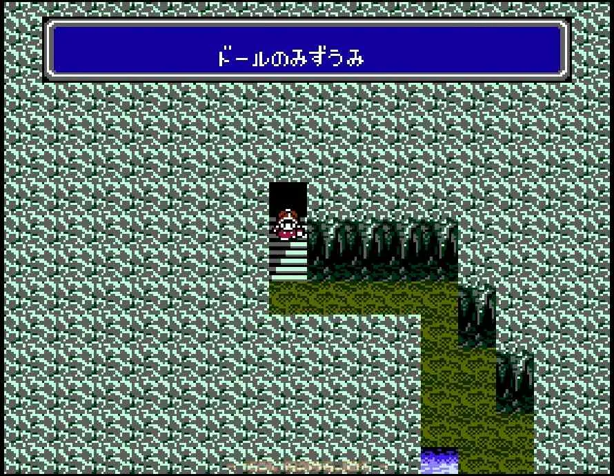 湖の影に触れるとドールの湖の地下洞窟へ