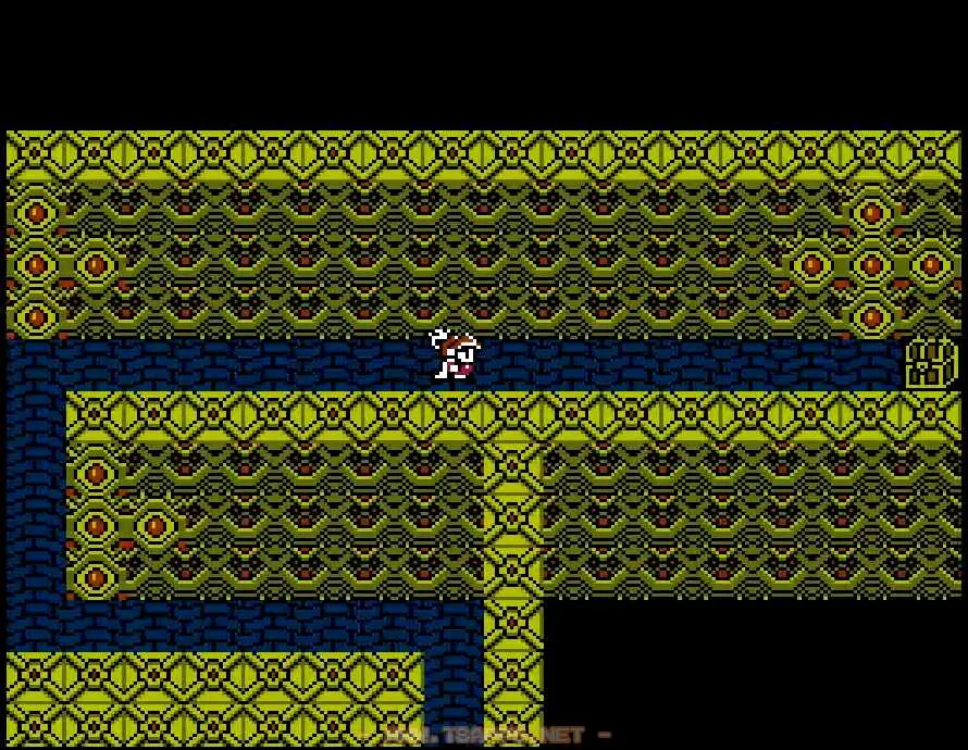 北の通路を東に進んで宝箱へ