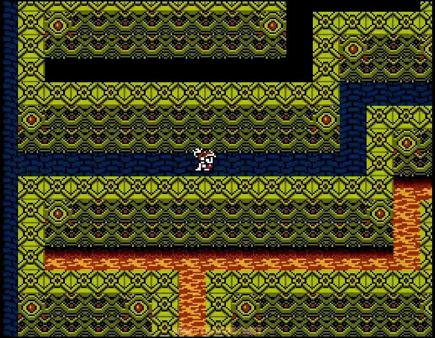 西端の分岐は最初に北へ進んで宝箱、その後東へ