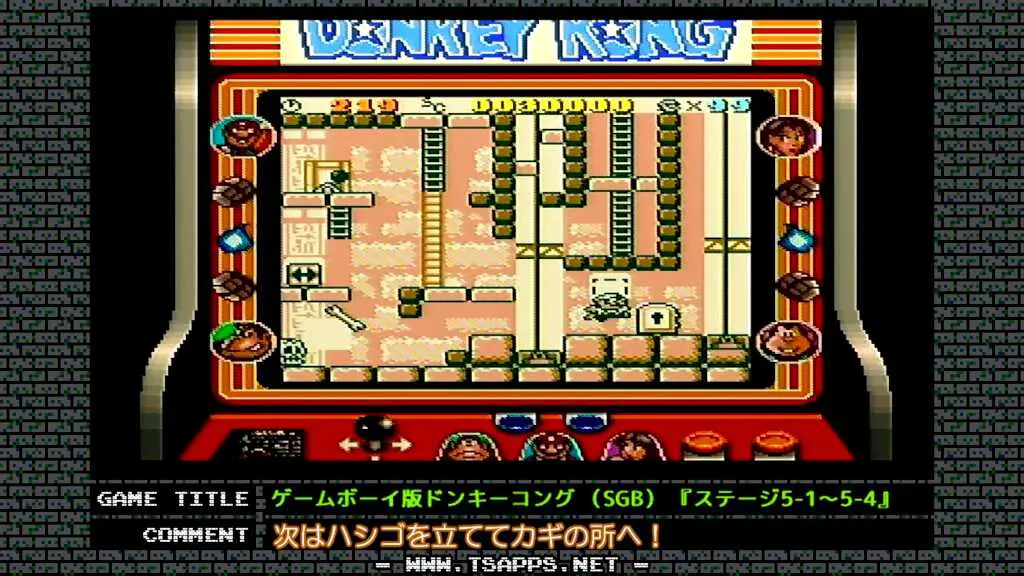 ハシゴを立ててカギを取りに行く