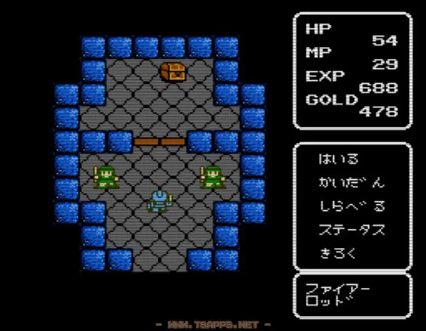 北の宝物庫で兵士に話しかけると扉が開く