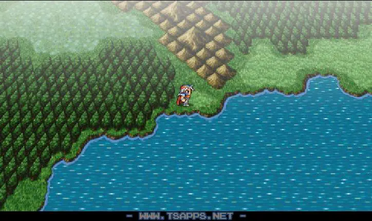 大きな湖があるので北東方向へはまだ進めません