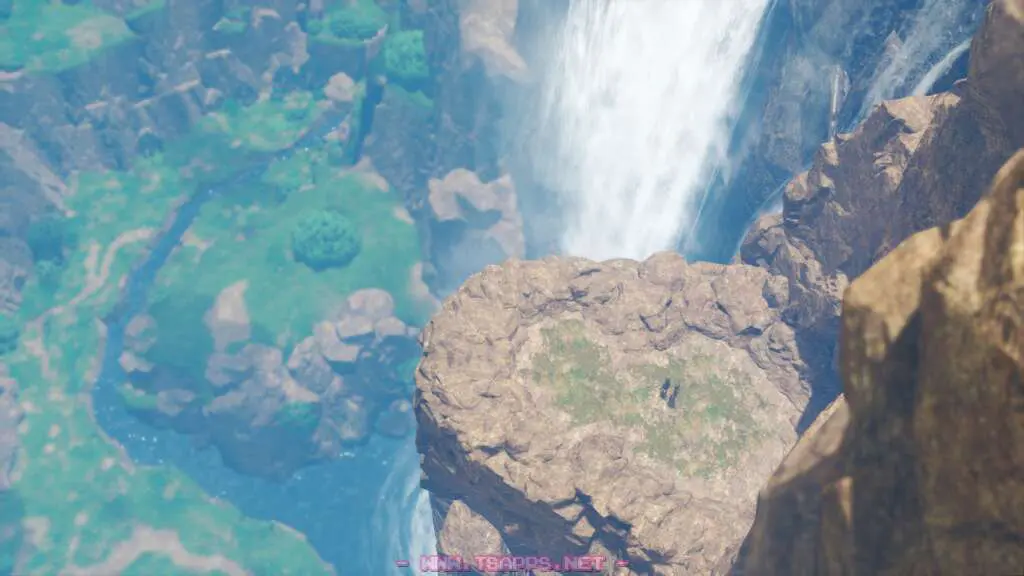 逃げた先はとんでもない高さの崖っぷち！