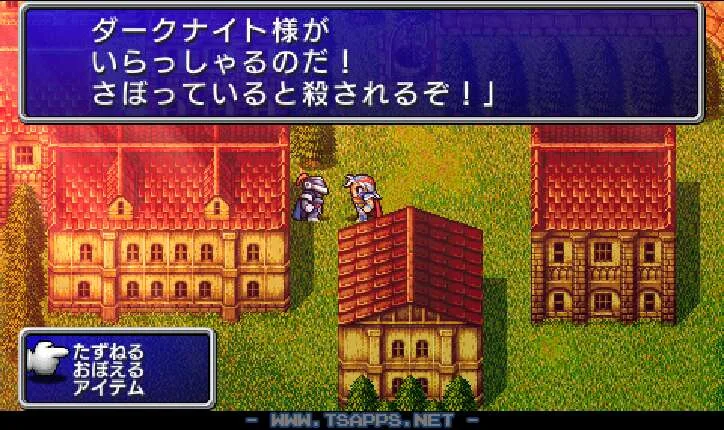 町の南西には通路を塞ぐ戦士？