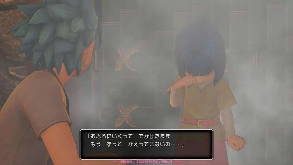 湯けむりの中から突然現れた少女ルコ