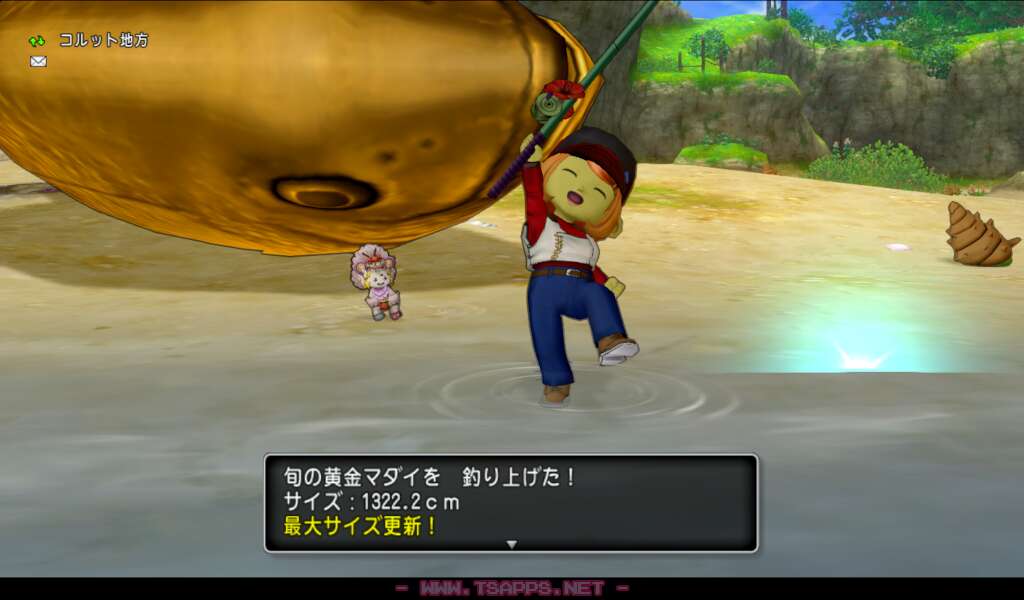 1322.2cmの黄金マダイが釣れました!