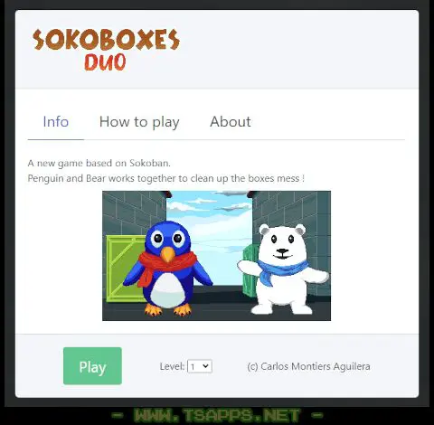 レベルを選択してPlayボタンをクリックでスタート