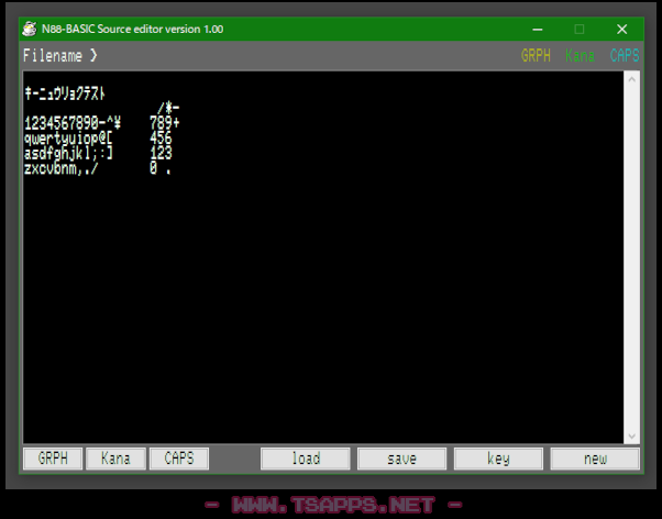 通常入力がこんな感じ。もちろんCAPSロックもOK