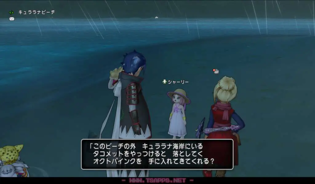 シャーリーからオクトパインクを頼まれる