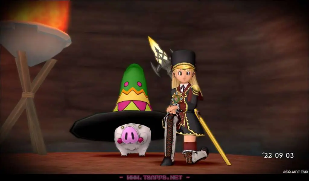 グレン城下町の井戸でルンルンと撮影