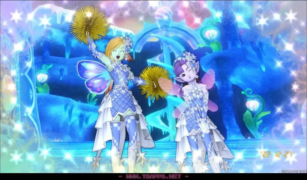 メリーナとパルフィはイーサの村で撮影
