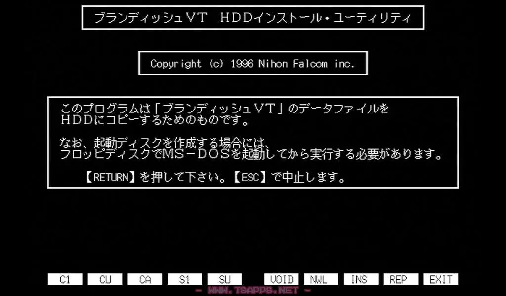 PC-98】ブランディッシュVTをフロッピーからインストールしてみた